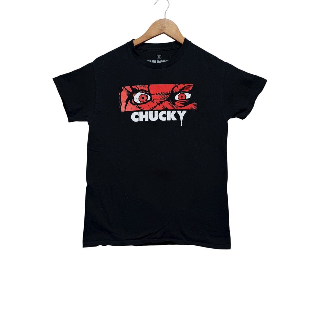 Chucky Horror Lets Be Friends T Shirt Child's Play Cult Film Movie Doll Tee S